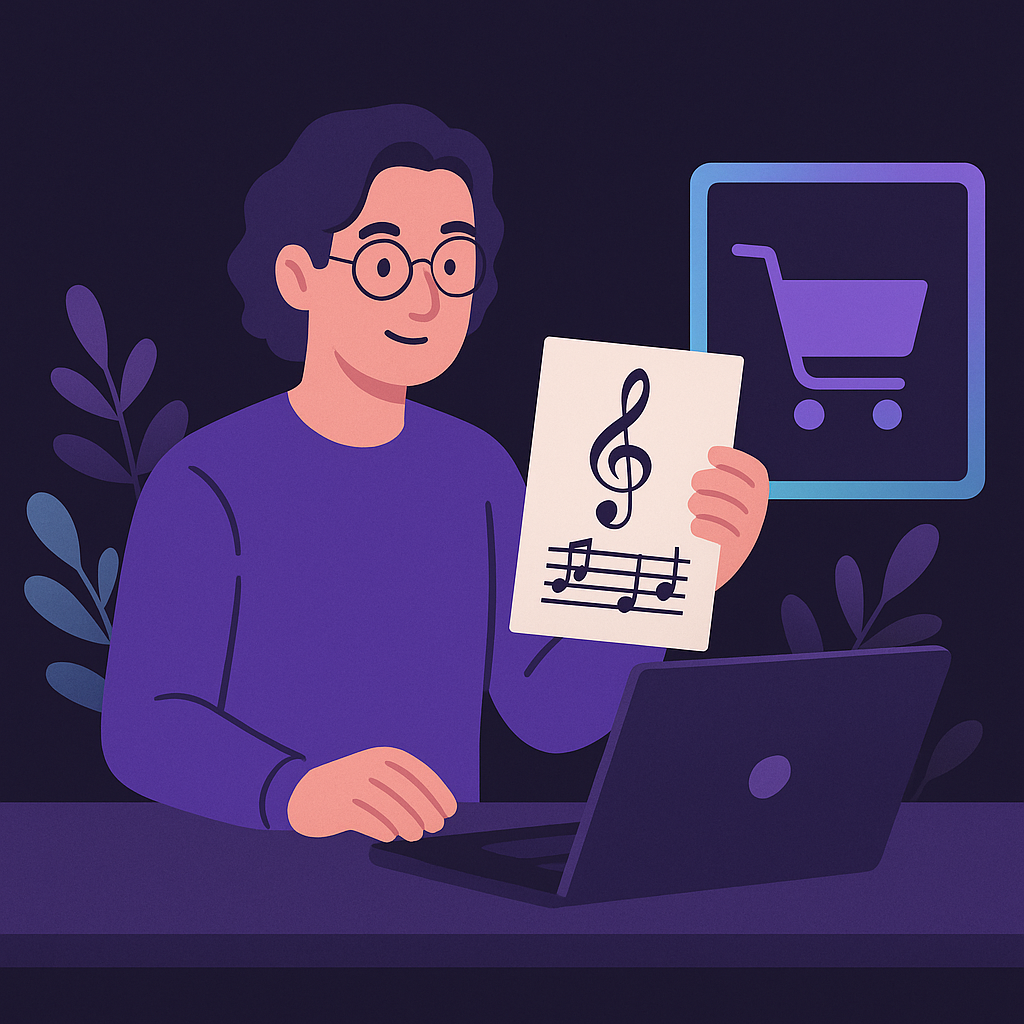 professor de música vender apostilas online